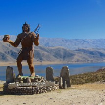 Warrior at the entrance of Tafi del Valle